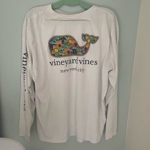 vineyard vines white long sleeve tee